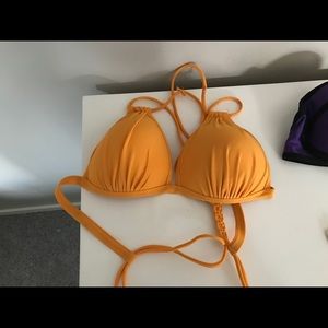 Orange bikini top